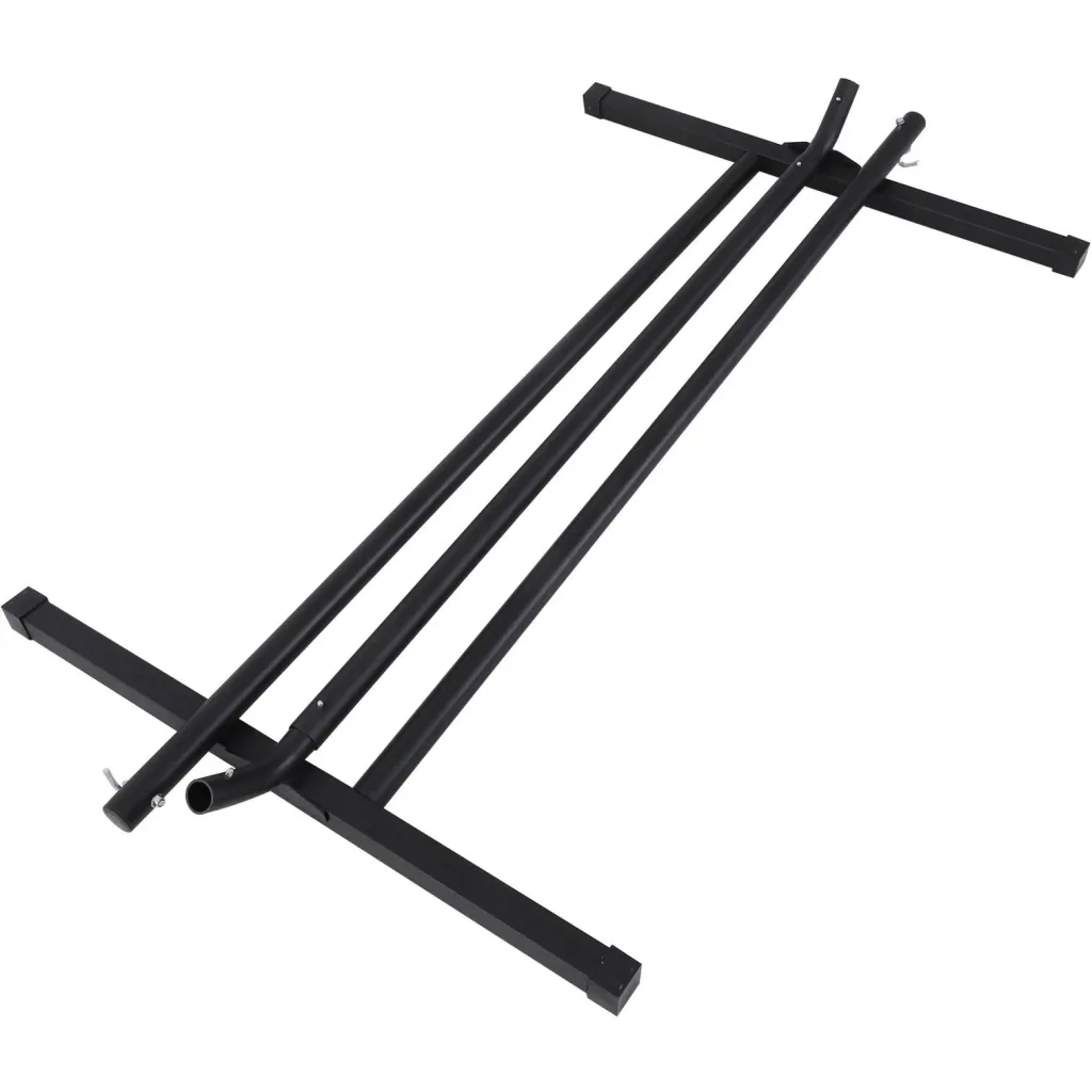 Hängemattengestell für Hängematte Hängemattenständer mit Hacken Garten Strand Metall 360x92x115cm bis 150kg