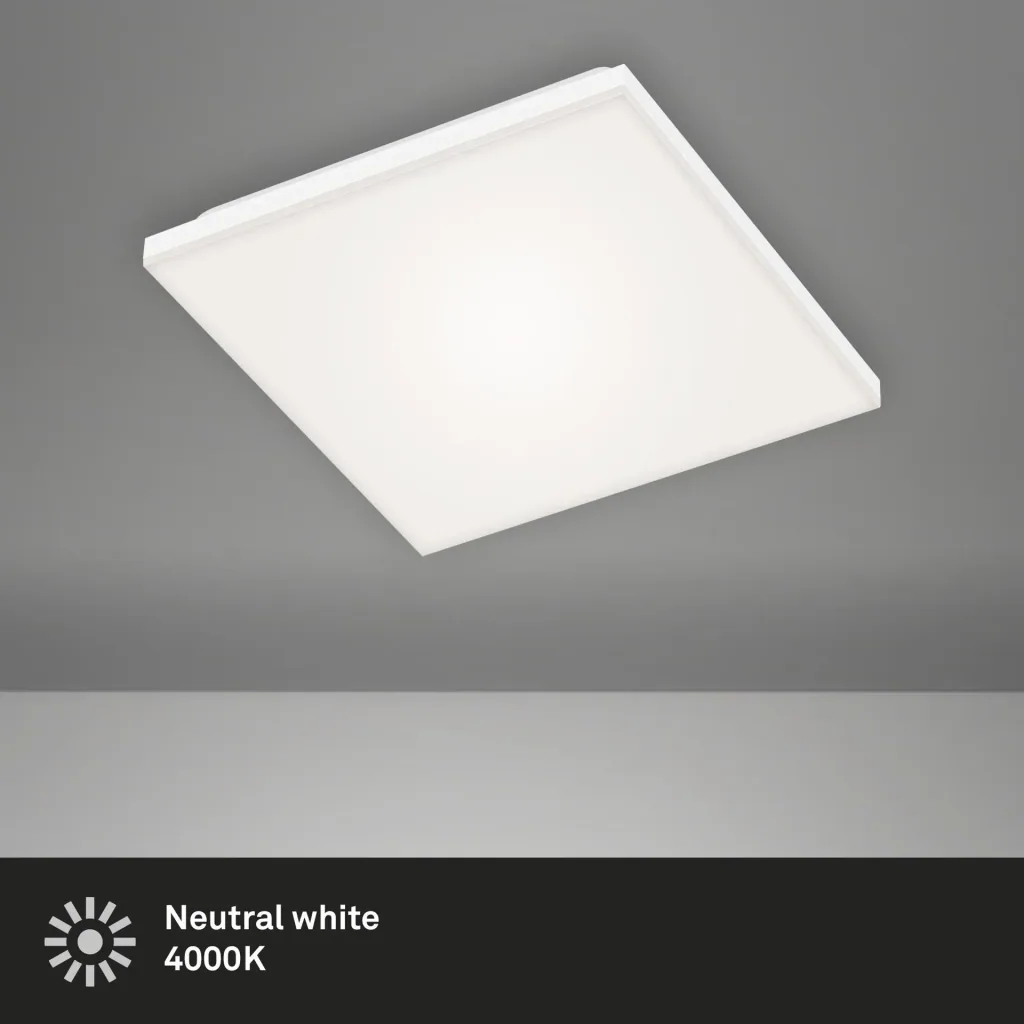 Rahmenloses LED Panel, viereckig, 29,5 cm, 12 Watt, weiß