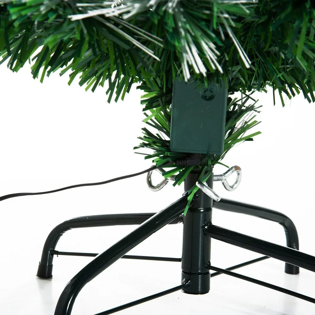 Weihnachtsbaum 120cm mit Ständer Glasfaser 7 Farben grün