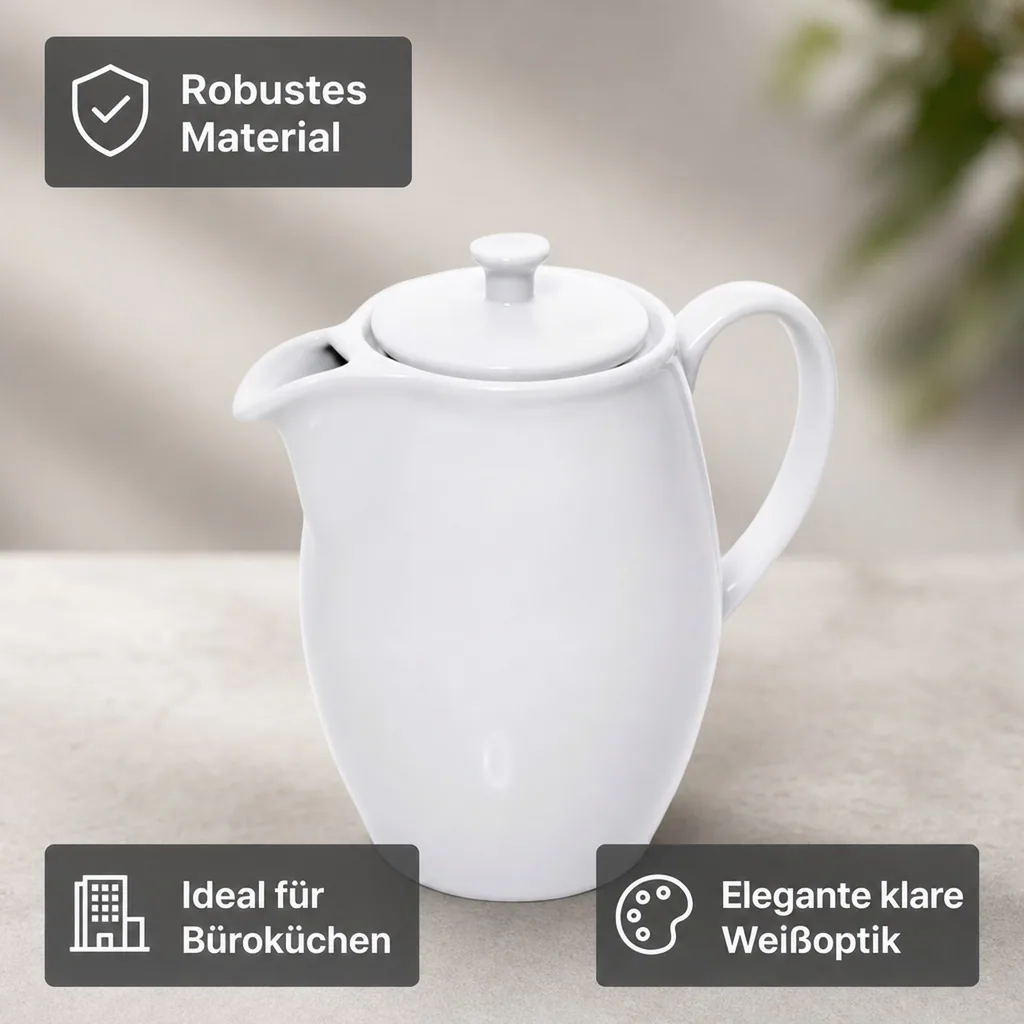 Kaffeekanne, Kännchen - 0.6 ml, Porzellan