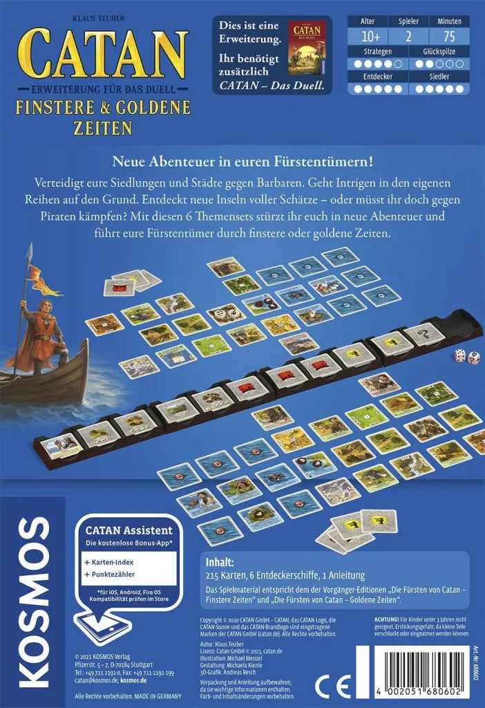 Catan - Das Duell - Erweiterung - Finstere und Goldene Zeiten