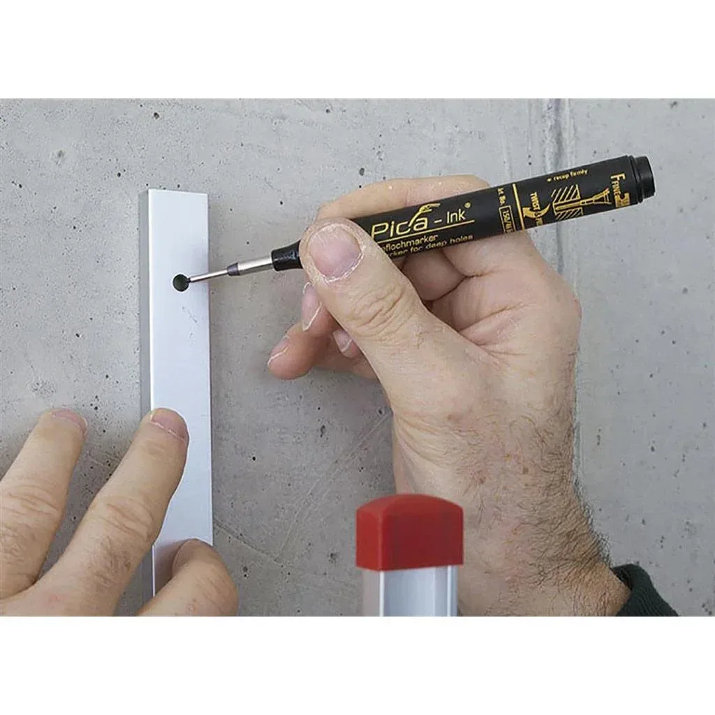 Markierstift blis 150/40 für tiefe Löcher - permanent - rot