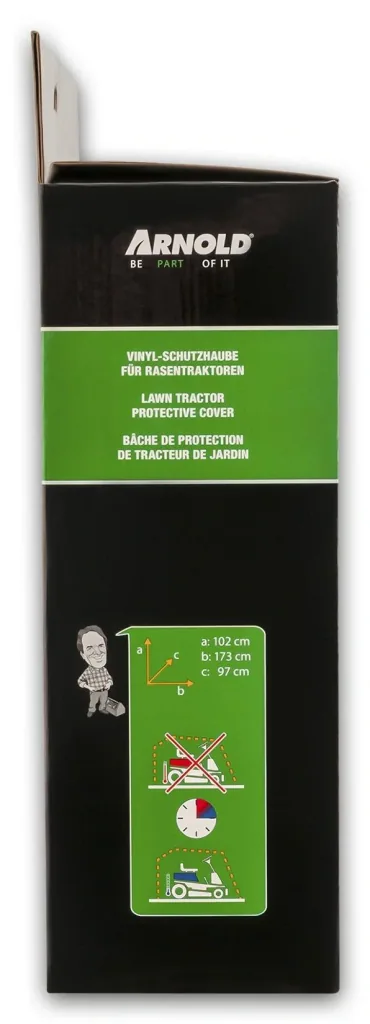 Universal Abdeckplane für Rasentraktoren, 173 x 102 x 97 cm
