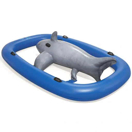 Schwimmband Hai graublau 297x188x71cm