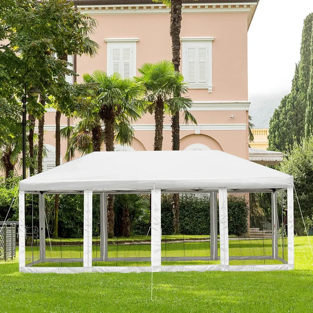 Pop-Up-Pavillon zusammenfaltbar cremeweiß