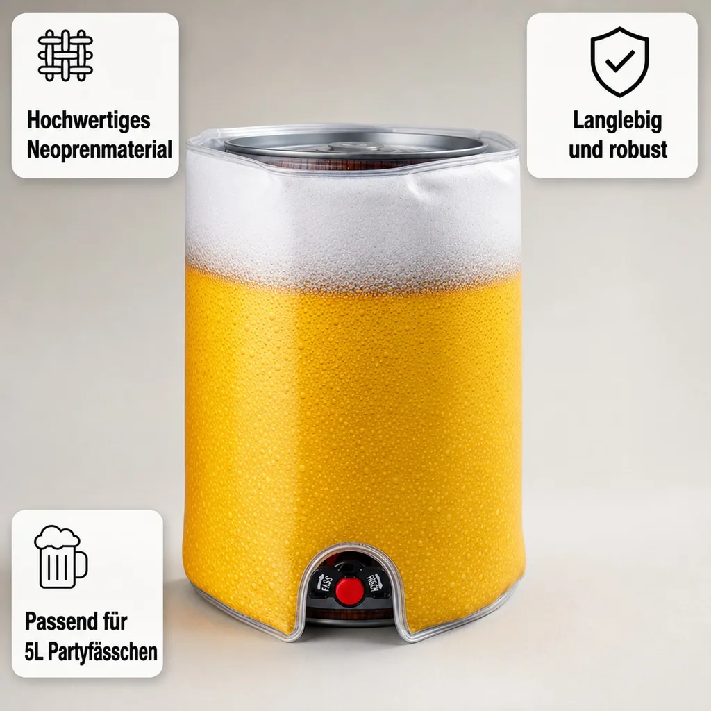 Kühlmanschette für 5 Liter Fässer Bierfass