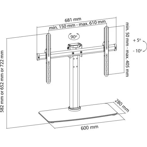 TV-Ständer vollbeweglich 32 - 65 " 45 kg
