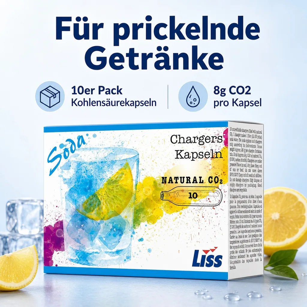 CO2 Kapseln, Kohlensäurekapseln CO2, 8g, 10er Pack