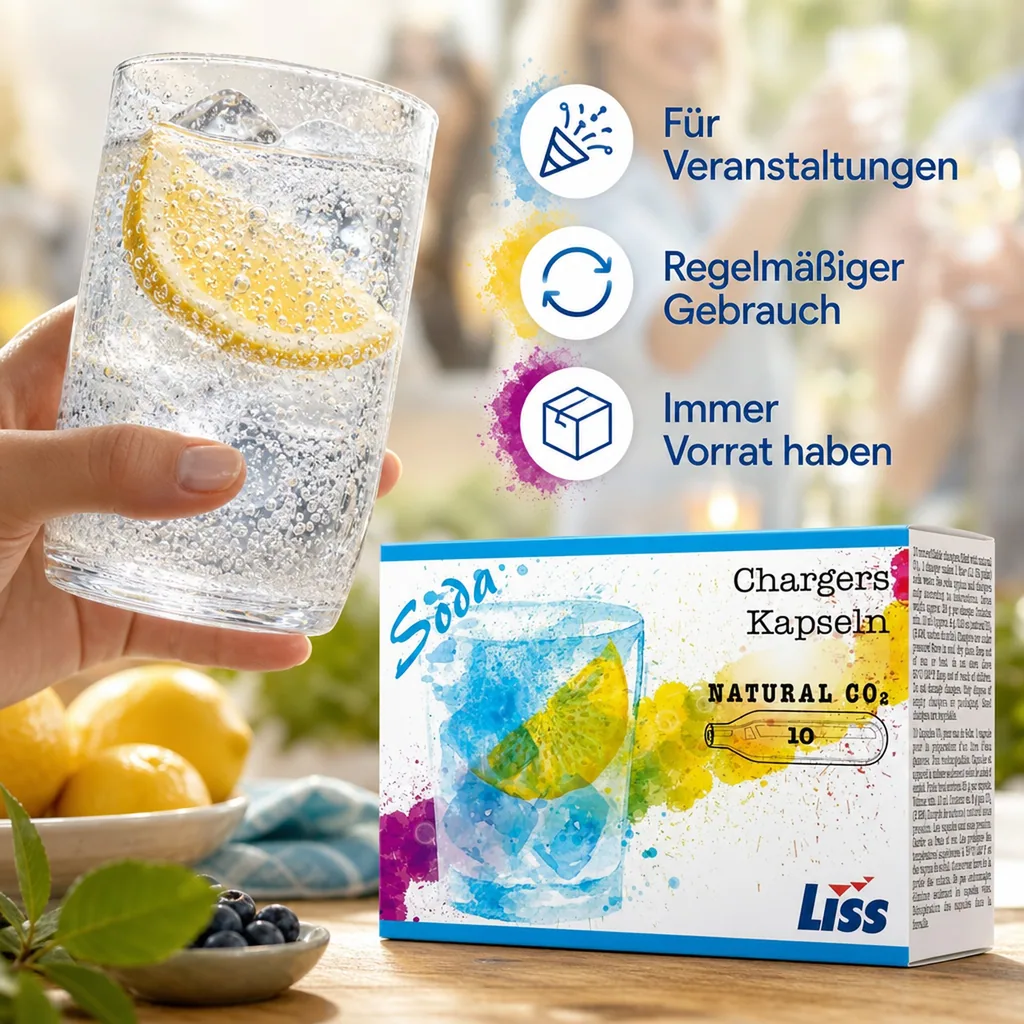 CO2 Kapseln, Kohlensäurekapseln CO2, 8g, 10er Pack