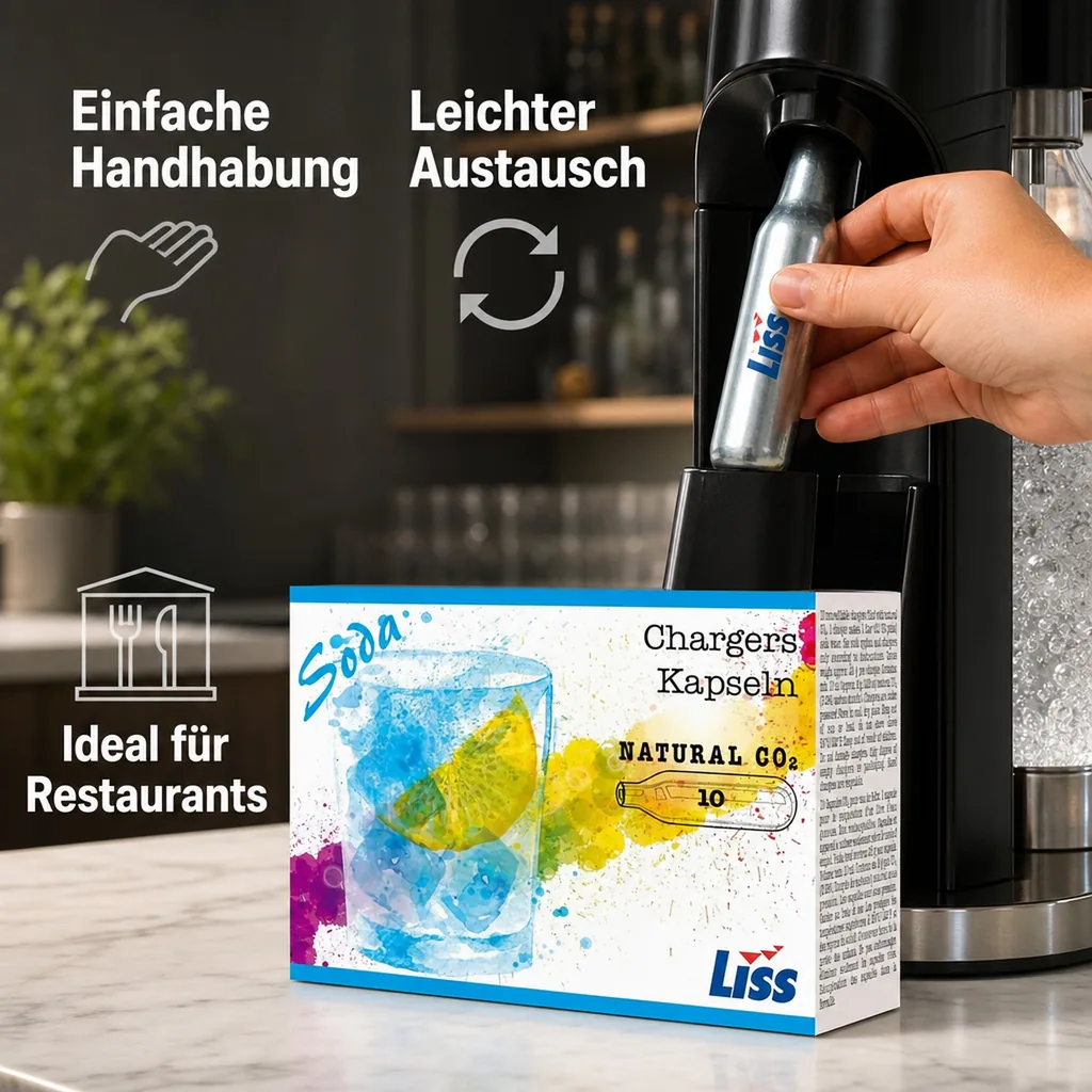 CO2 Kapseln, Kohlensäurekapseln CO2, 8g, 10er Pack