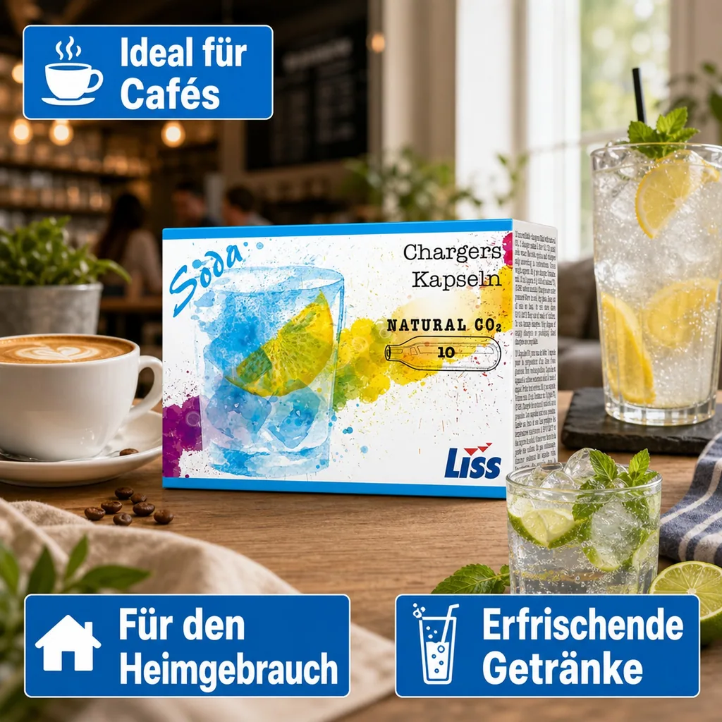 CO2 Kapseln, Kohlensäurekapseln CO2, 8g, 10er Pack