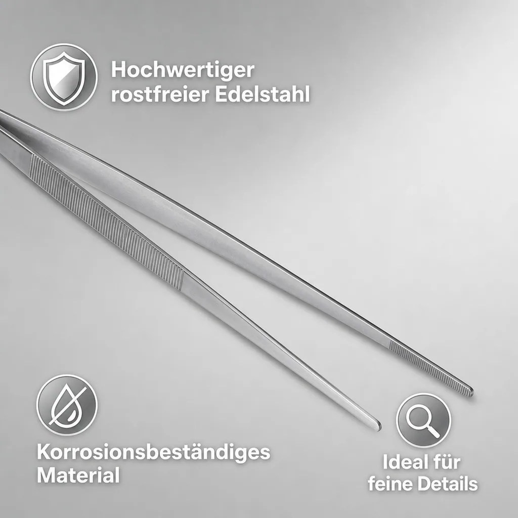 Pinzette Edelstahl, 300mmx15mm