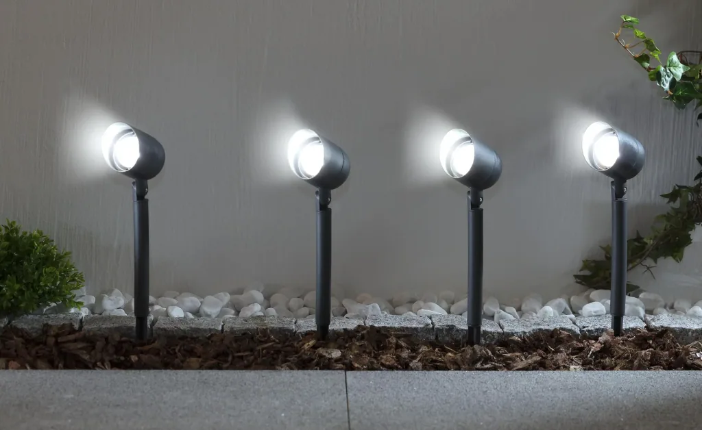 Solar LED Spot Gartenleuchte - 4er Set