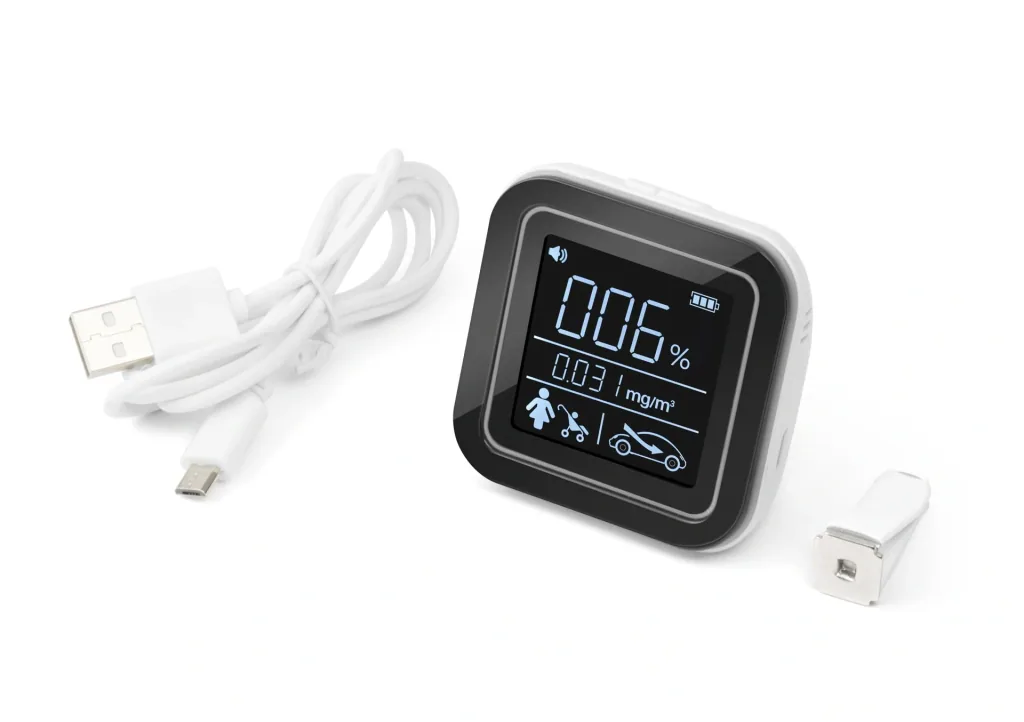 Überwachungsmonitor für Luftqualität mit LCD-Anzeige