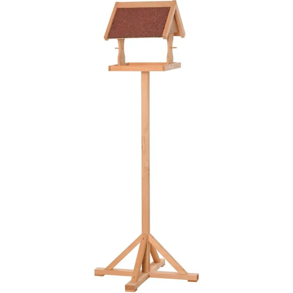 Vogelfutterhaus - Holz - Bitumendach - 55 x 55 x 14 cm