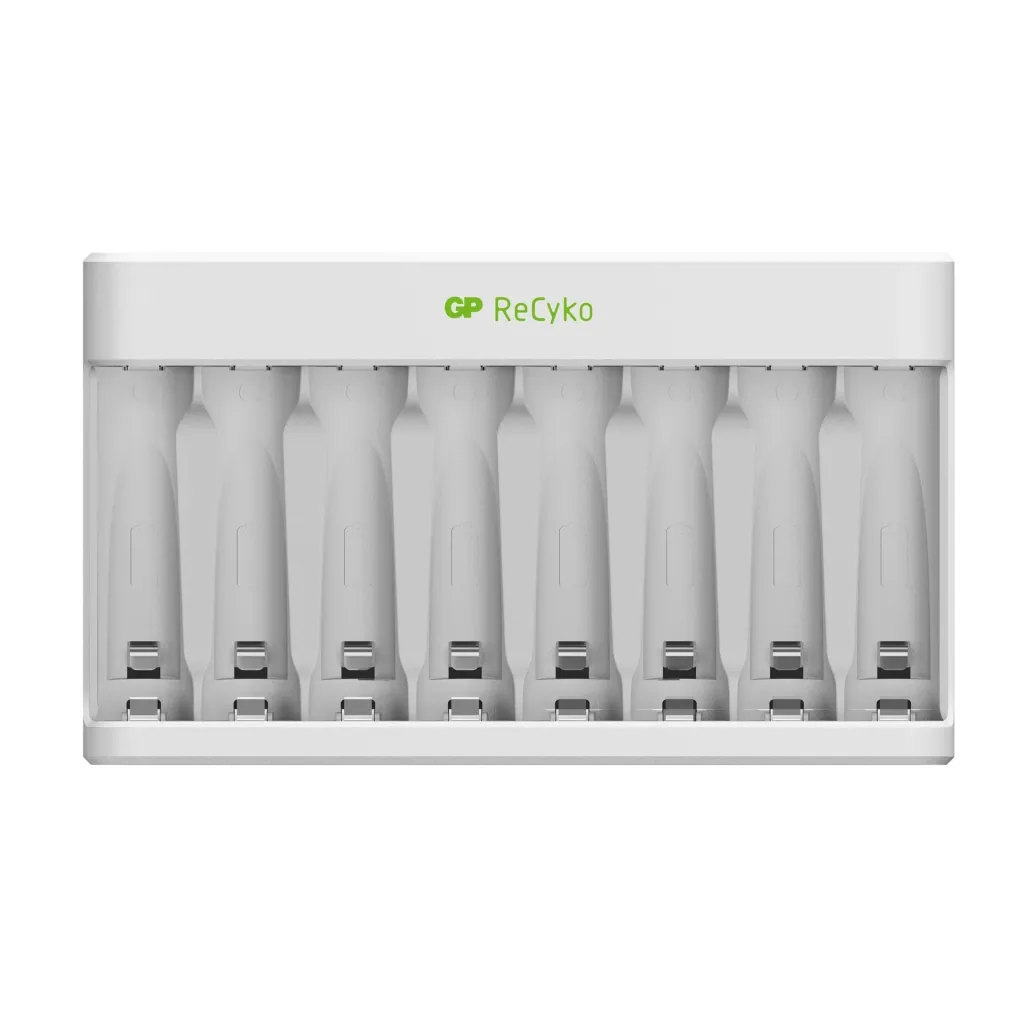 USB Ladegerät für 8 AA/AAA NiMH Akkus inkl. 4 ReCyko Mignon Akkus 2100 mAh + 4 ReCyko Micro Akkus 850 mAh