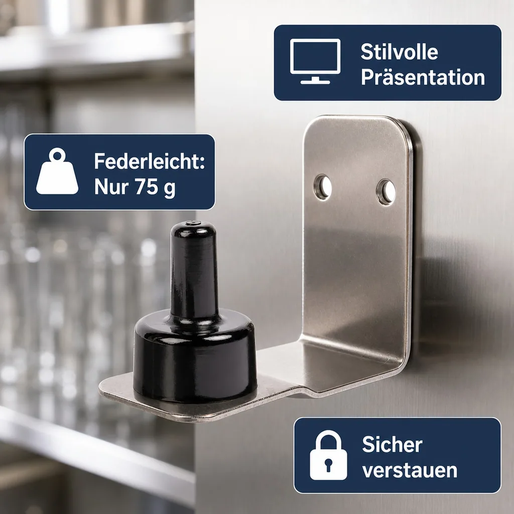 Parkhalter (Wandhalter) für KEG Verschluss (Zapfkopf)