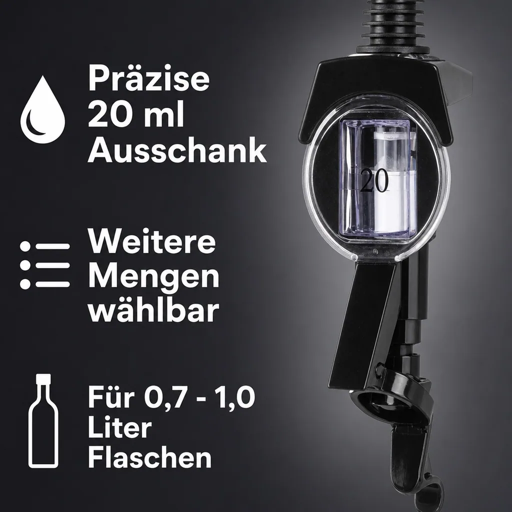 Portionierer, Schnapsausgießer, Spirituosen Dosierer - Spirit Master, Anisfest - !NEUE TECHNIK!, Ausschankmenge: 20 ml