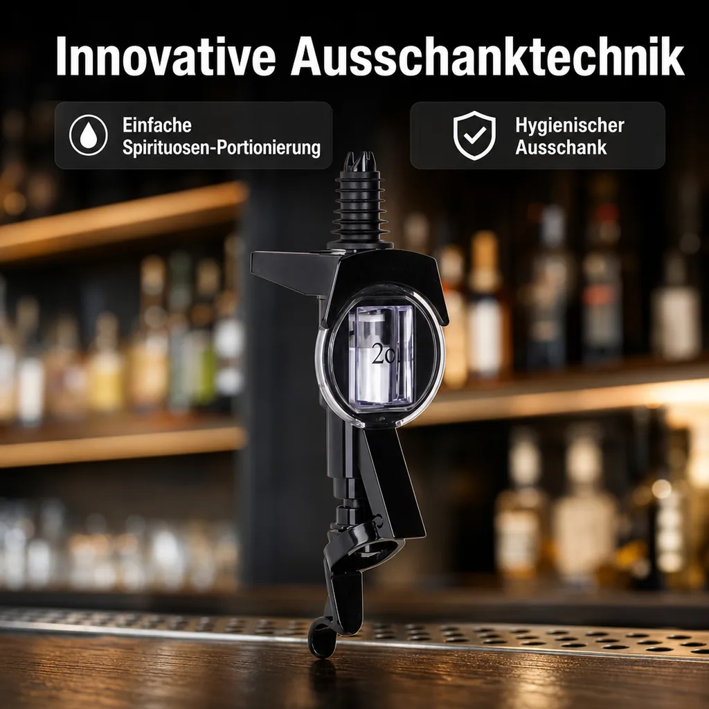 Portionierer, Schnapsausgießer, Spirituosen Dosierer - Spirit Master, Anisfest - !NEUE TECHNIK!, Ausschankmenge: 20 ml