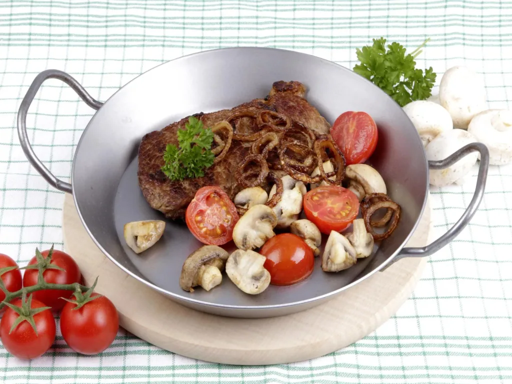 Gesundheits-Eisenpfanne mit Griffen, 24cm