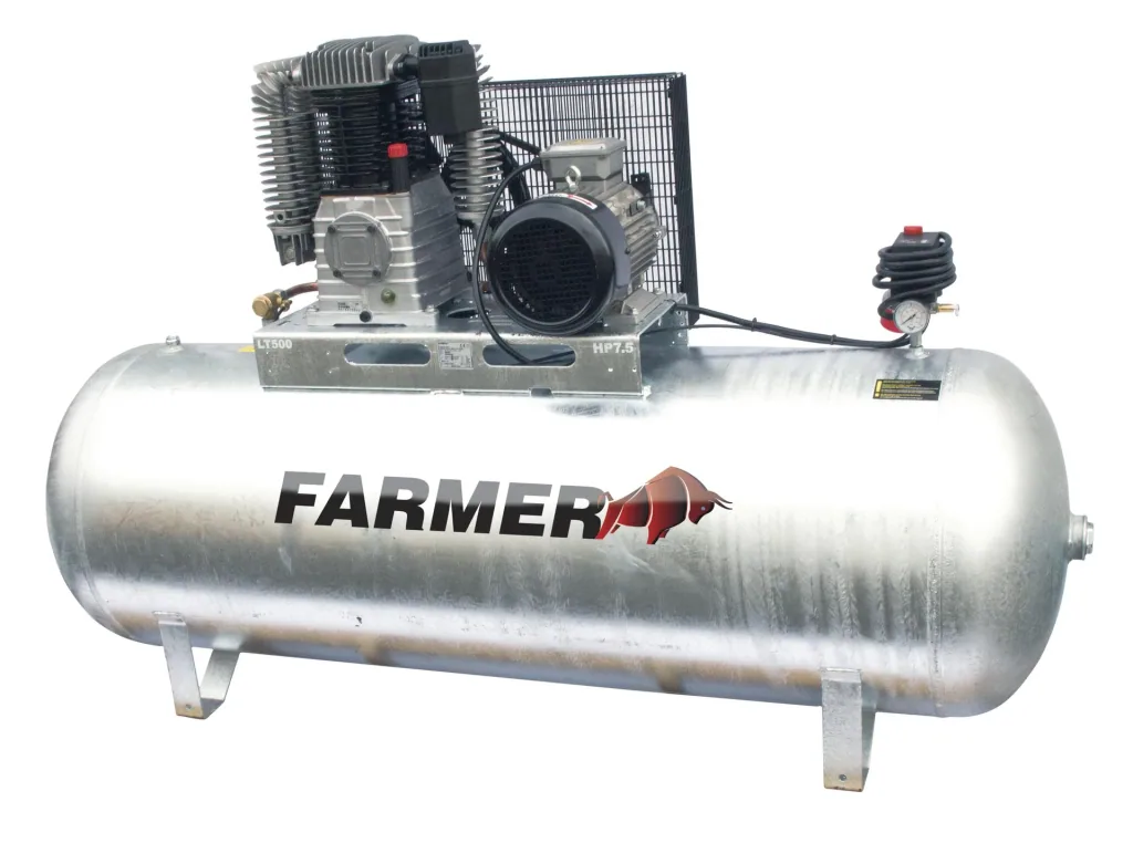 Kompressor N60-500 Z PRO liegend - 400 Volt 10 bar, verzinkt
