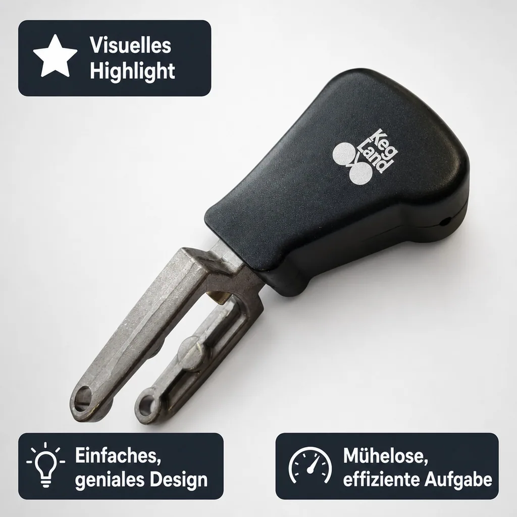 ERGO Handgriff schwarz, mit Logo, für Keg - Verschluss (Hiwi und Micro Matic)
