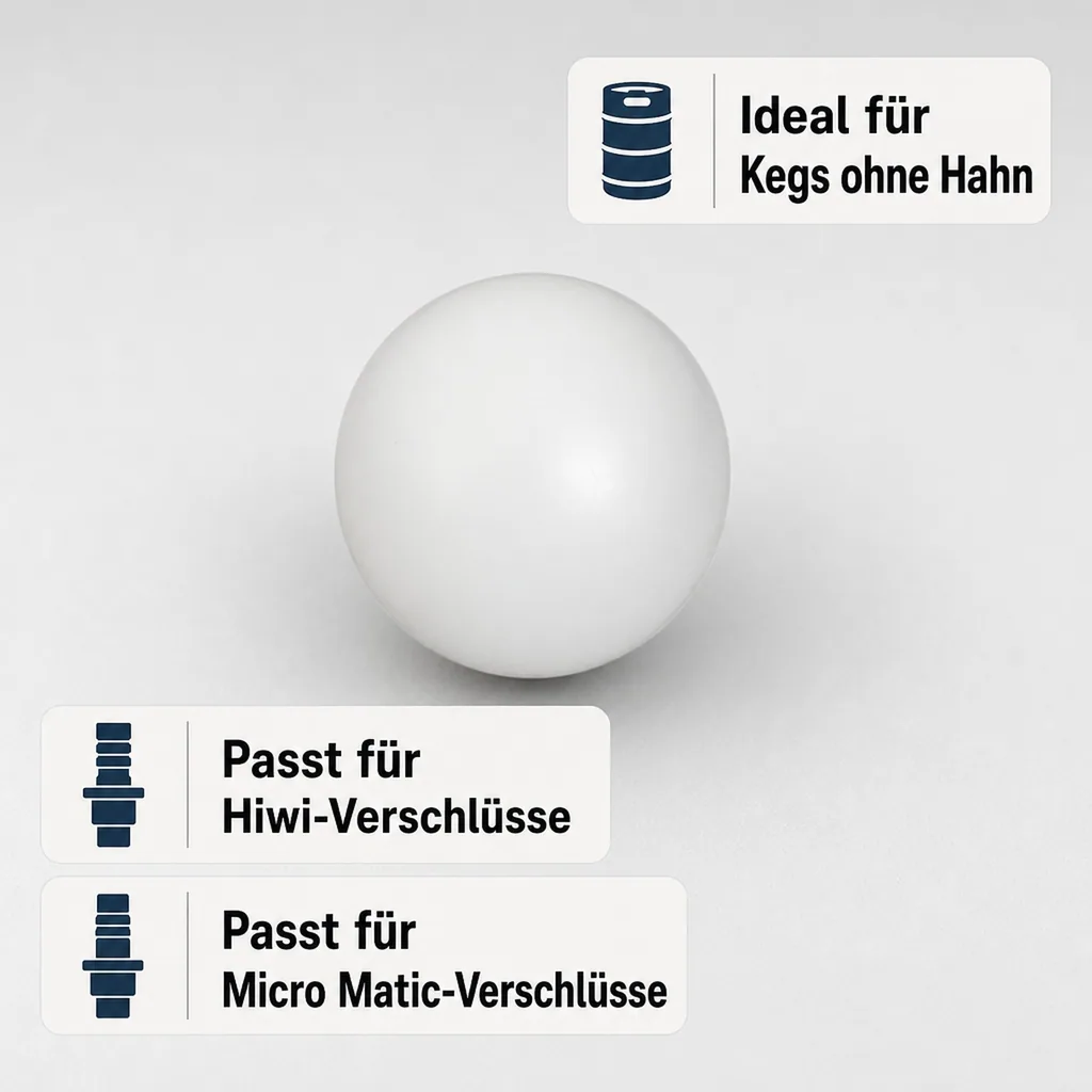 Rückschlagkugel für Keg - Verschluss (Hiwi und Micro Matic)