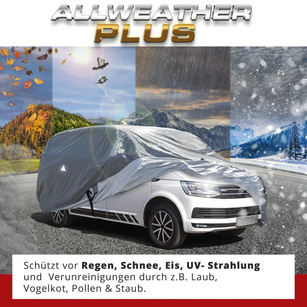 Autoplane All Weather Plus, Bus-Abdeckplane, Transporter-Abdeckung Größe L, kurzer Radstand