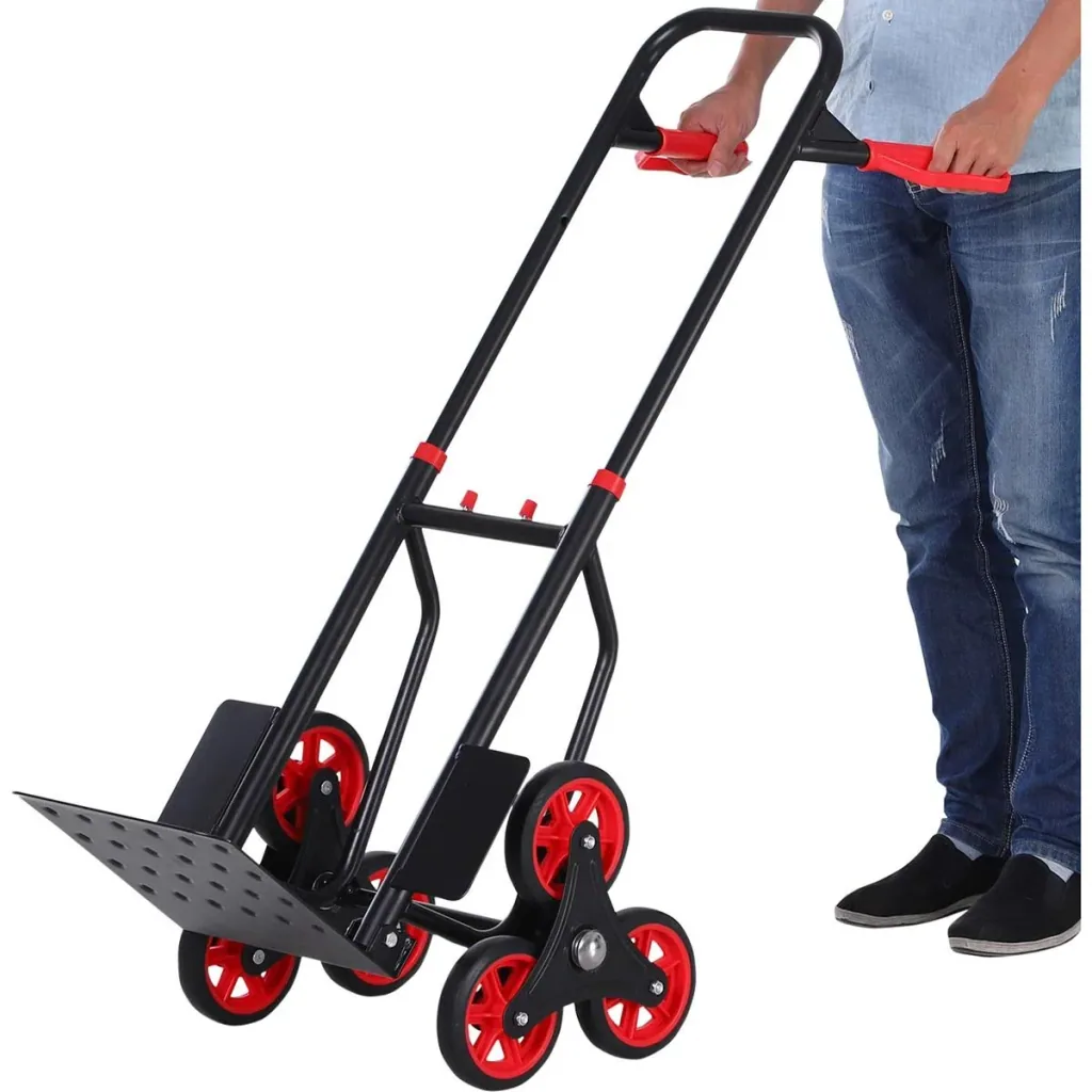 Treppensteiger höhenverstellbar schwarz/rot
