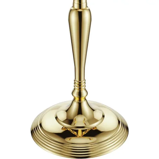 Kerzenhalter gold glänzendes Aluminium 40cm 5-armiger Kandelaber