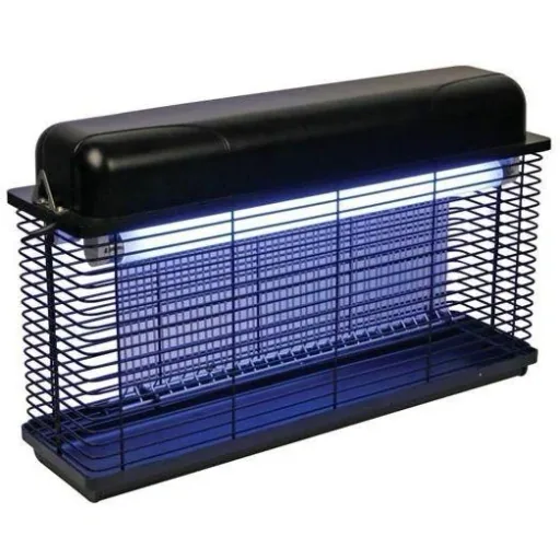 Perel elektrisches Insektizid 2 x 15 Watt Fluglampe 100 m2 IPX4
