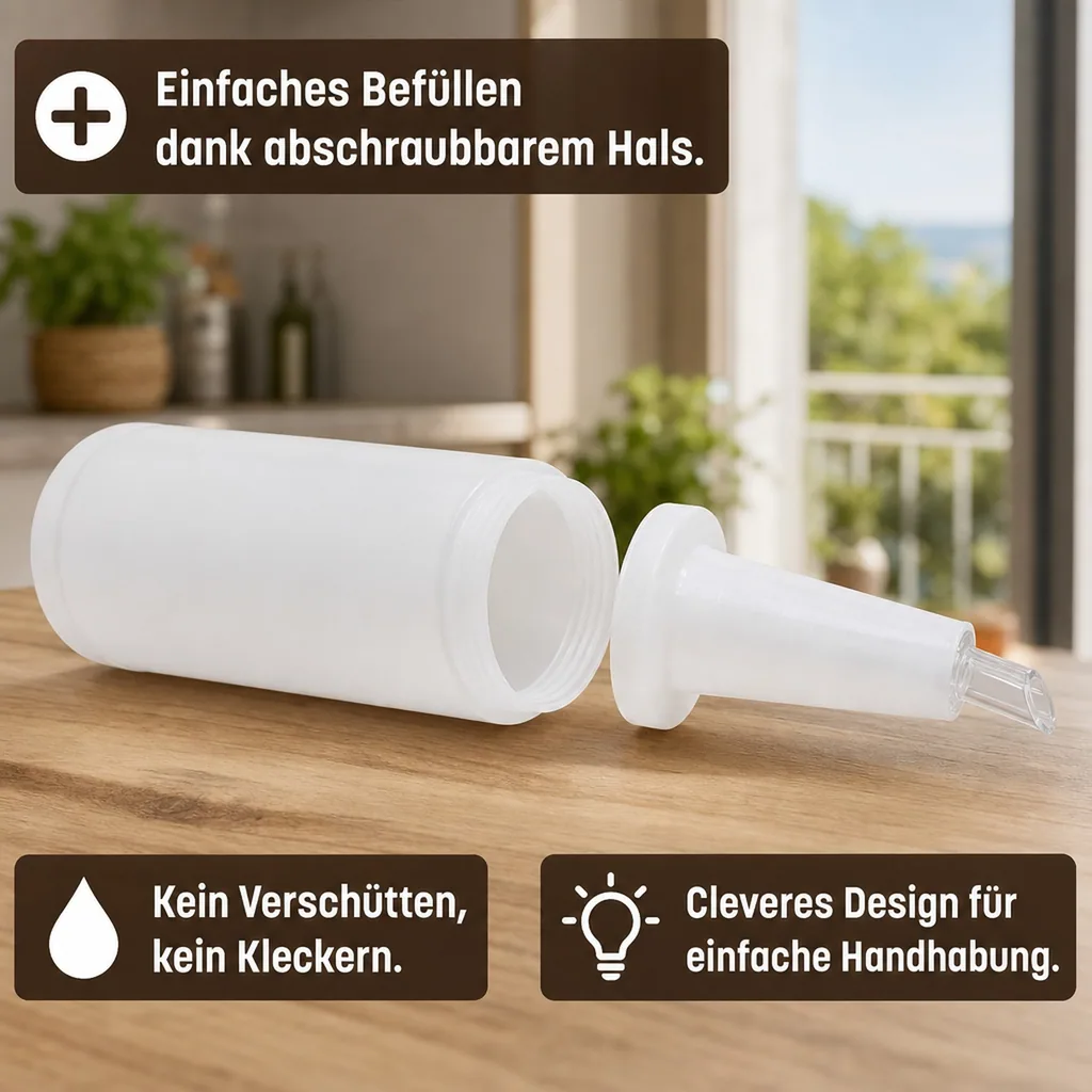 Speedbottle, Bottle-Pour-Master Flasche, 1 L, Farbe: braun