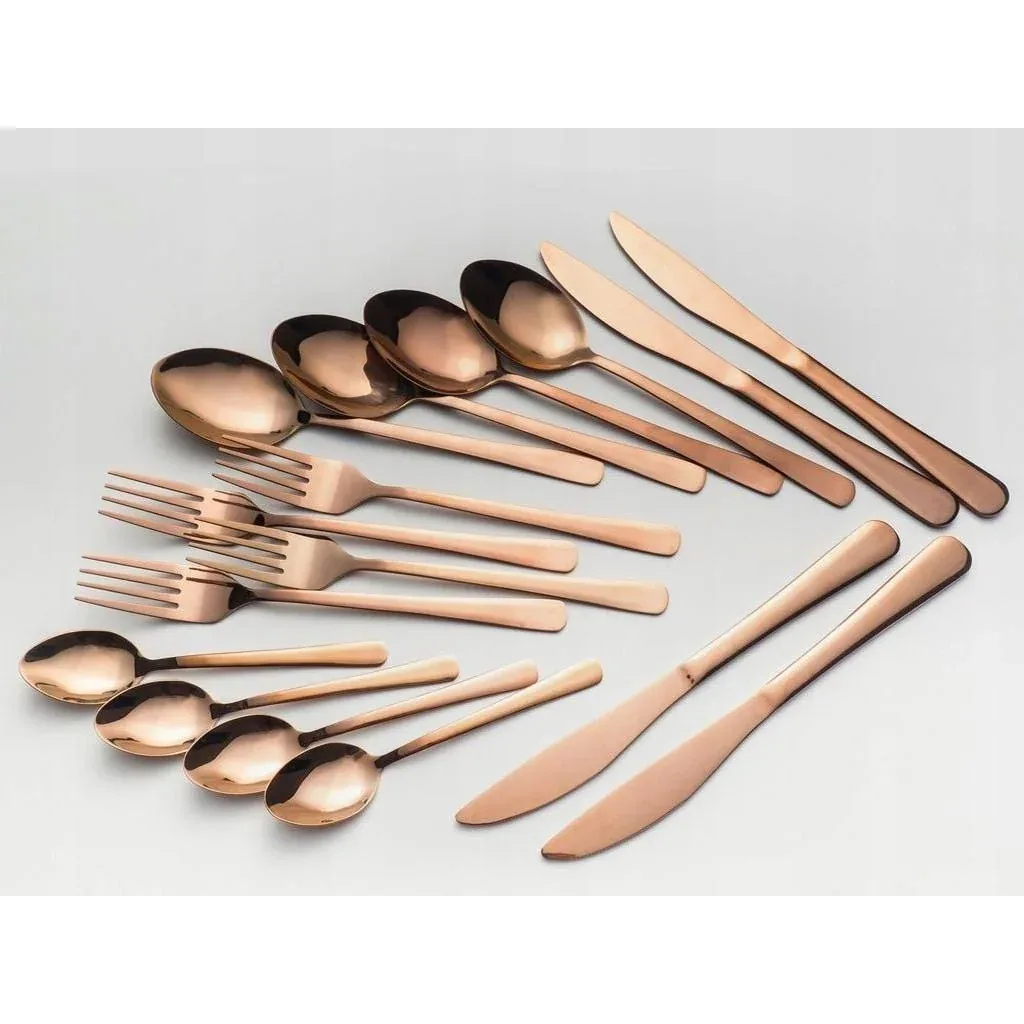 NL Besteckset - 16 Teile - 4 Personen - Kupfer