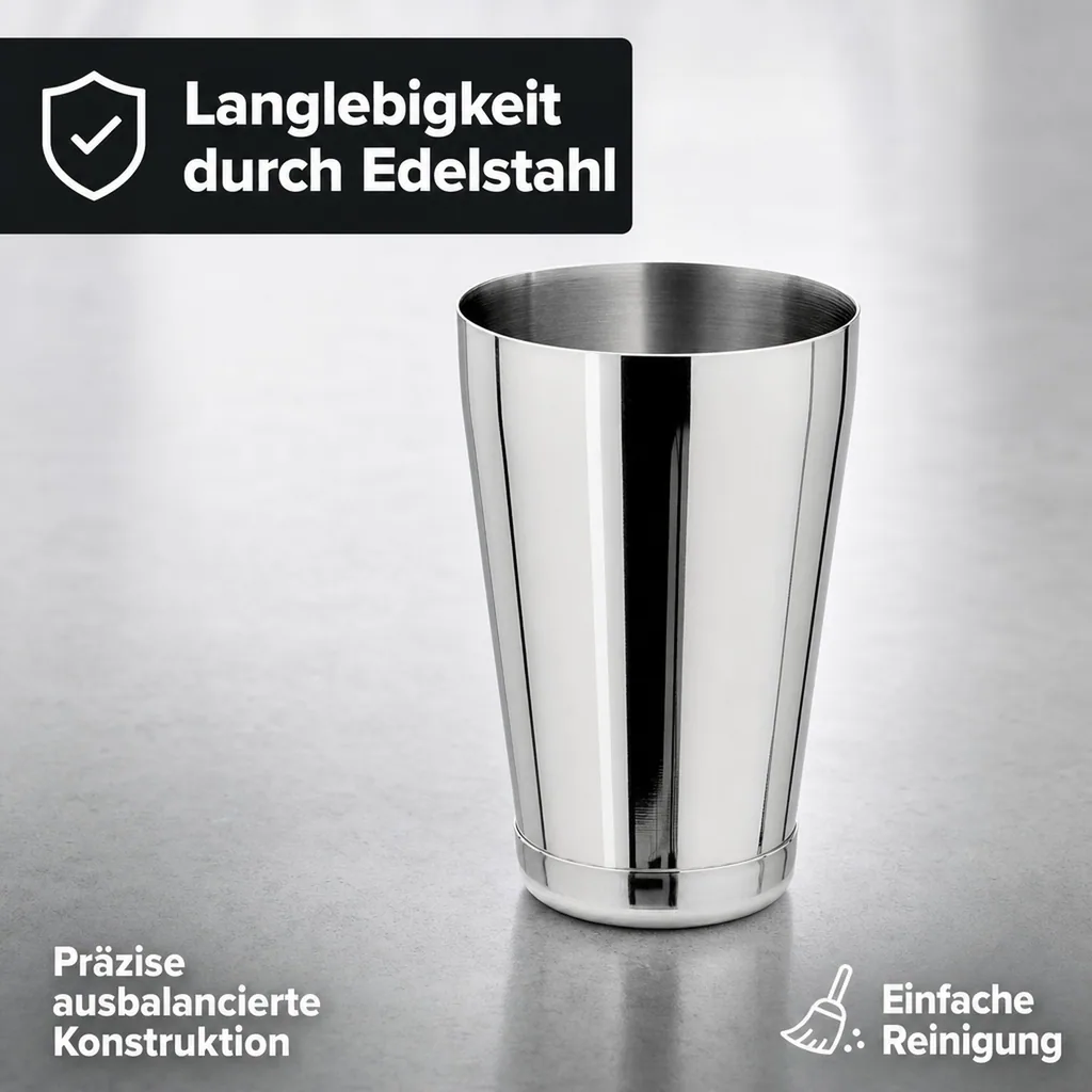 Boston TIN Shaker, Oberteil, Edelstahl, 18oz