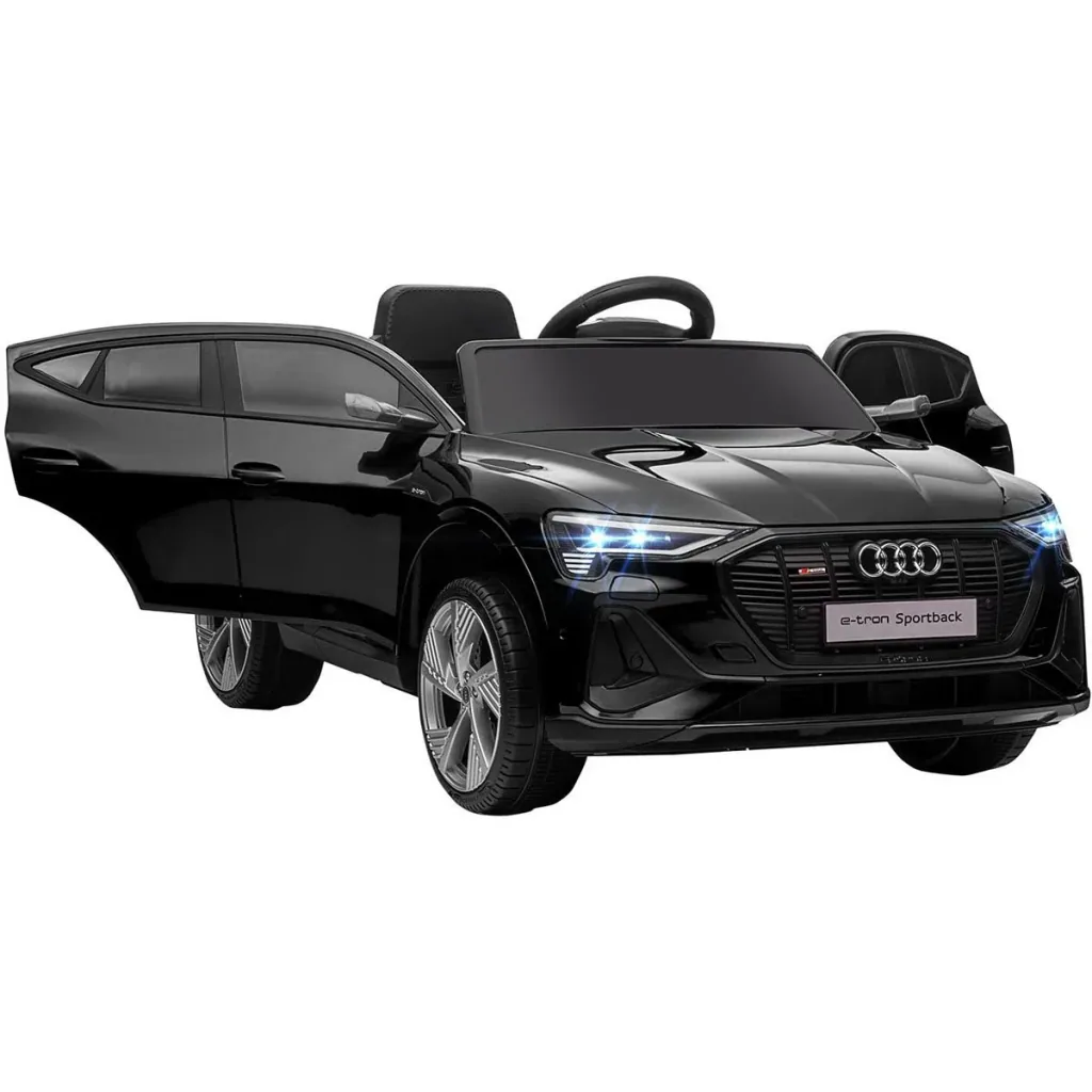 Kinderauto elektrisch 3 Geschwindigkeiten mit Fernsteuerung ab 3 Jahren Kunststoff Metall schwarz 108 x 60 x 47 cm