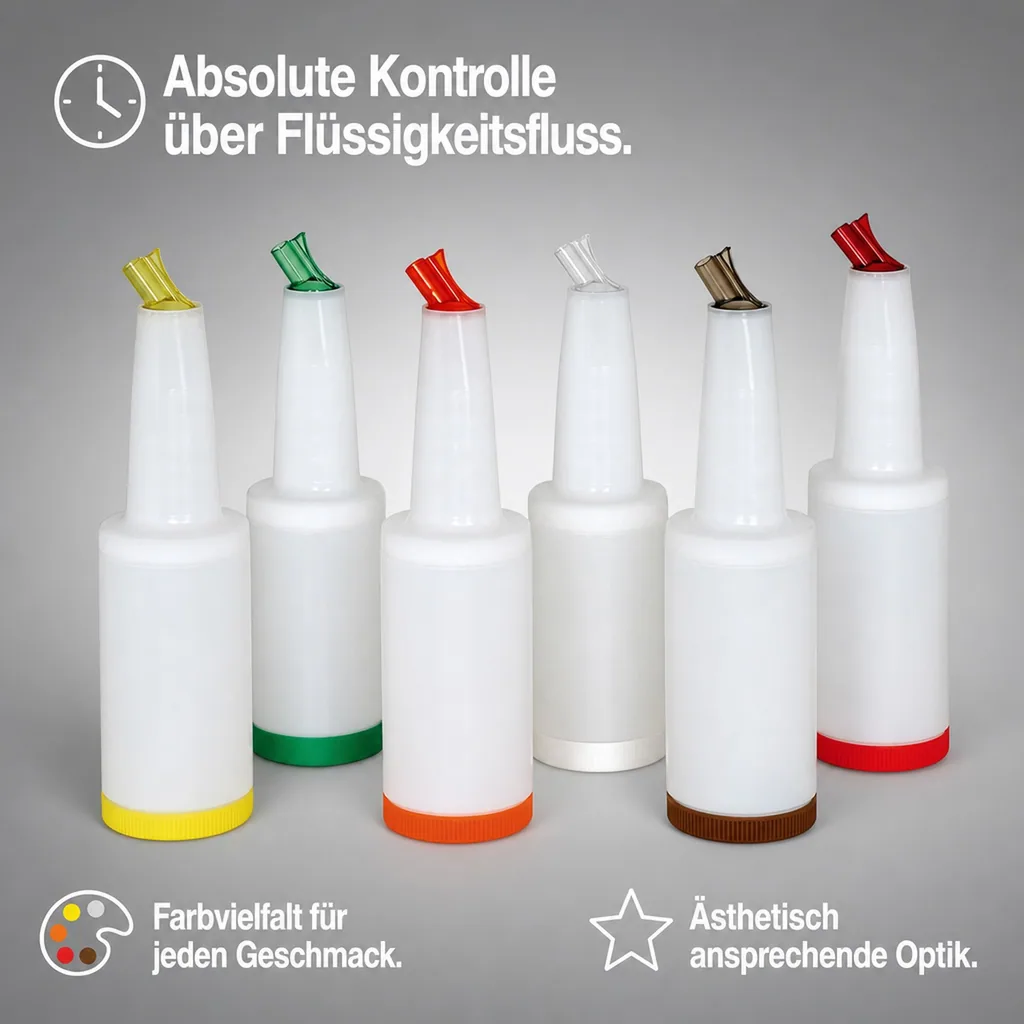 Speedbottle, Bottle-Pour-Master Flasche, 1 L, Farbe: orange