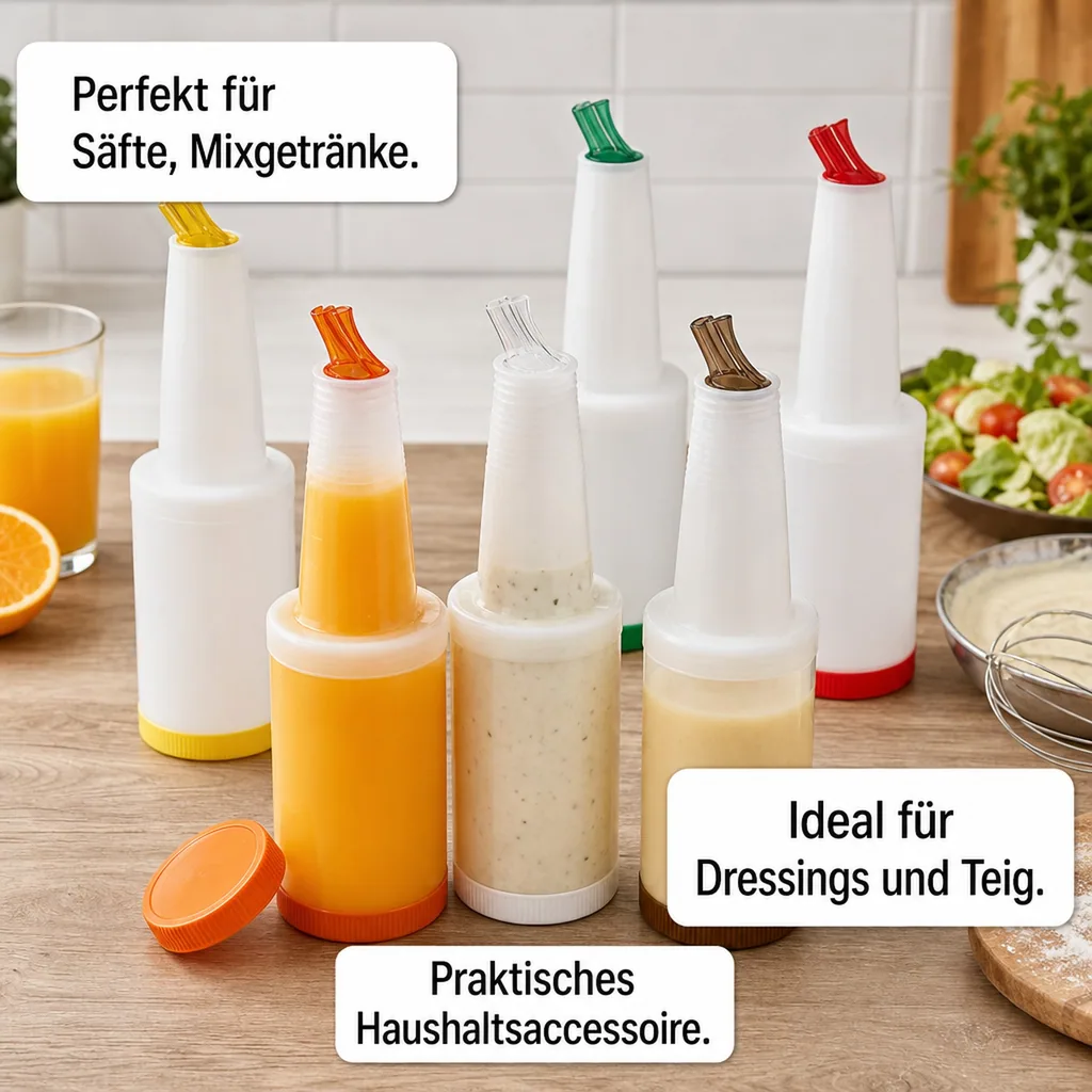 Speedbottle, Bottle-Pour-Master Flasche, 1 L, Farbe: orange