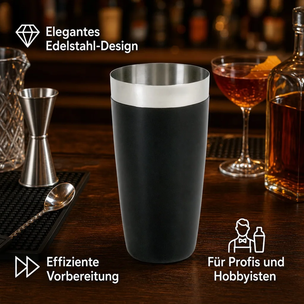 Boston Shaker Unterteil, Edelstahl, 28oz