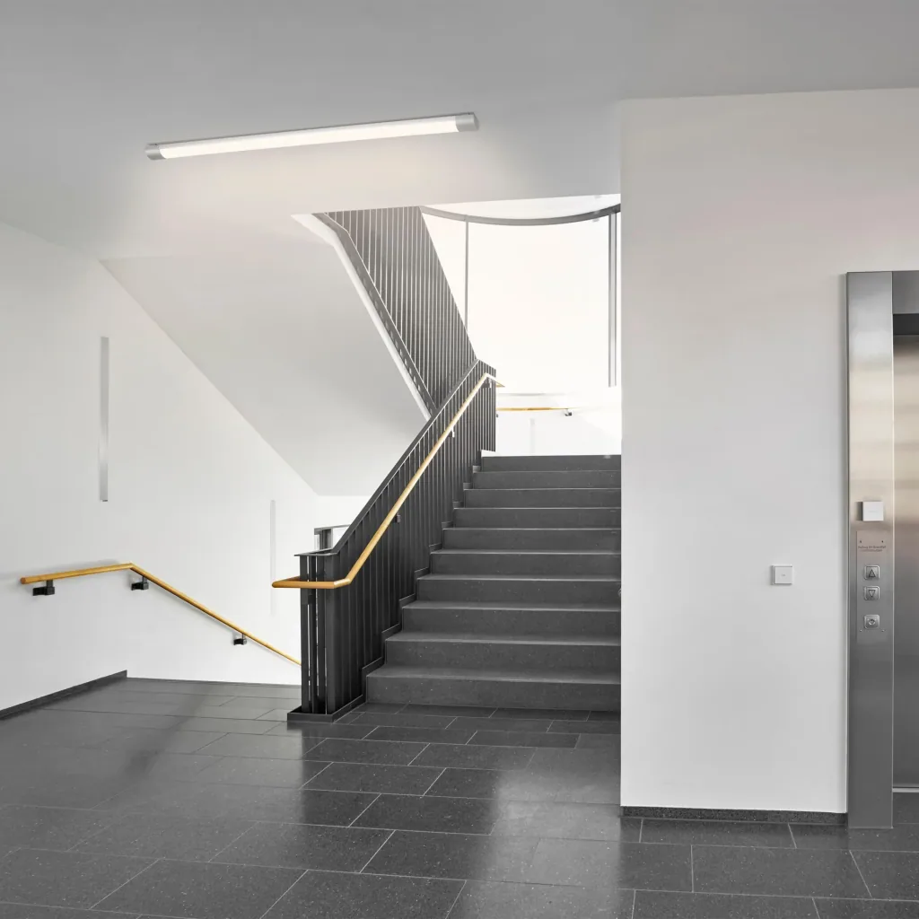 LED Deckenleuchte CRISTAL PROMO 120 cm, 35 W, Farbe silber