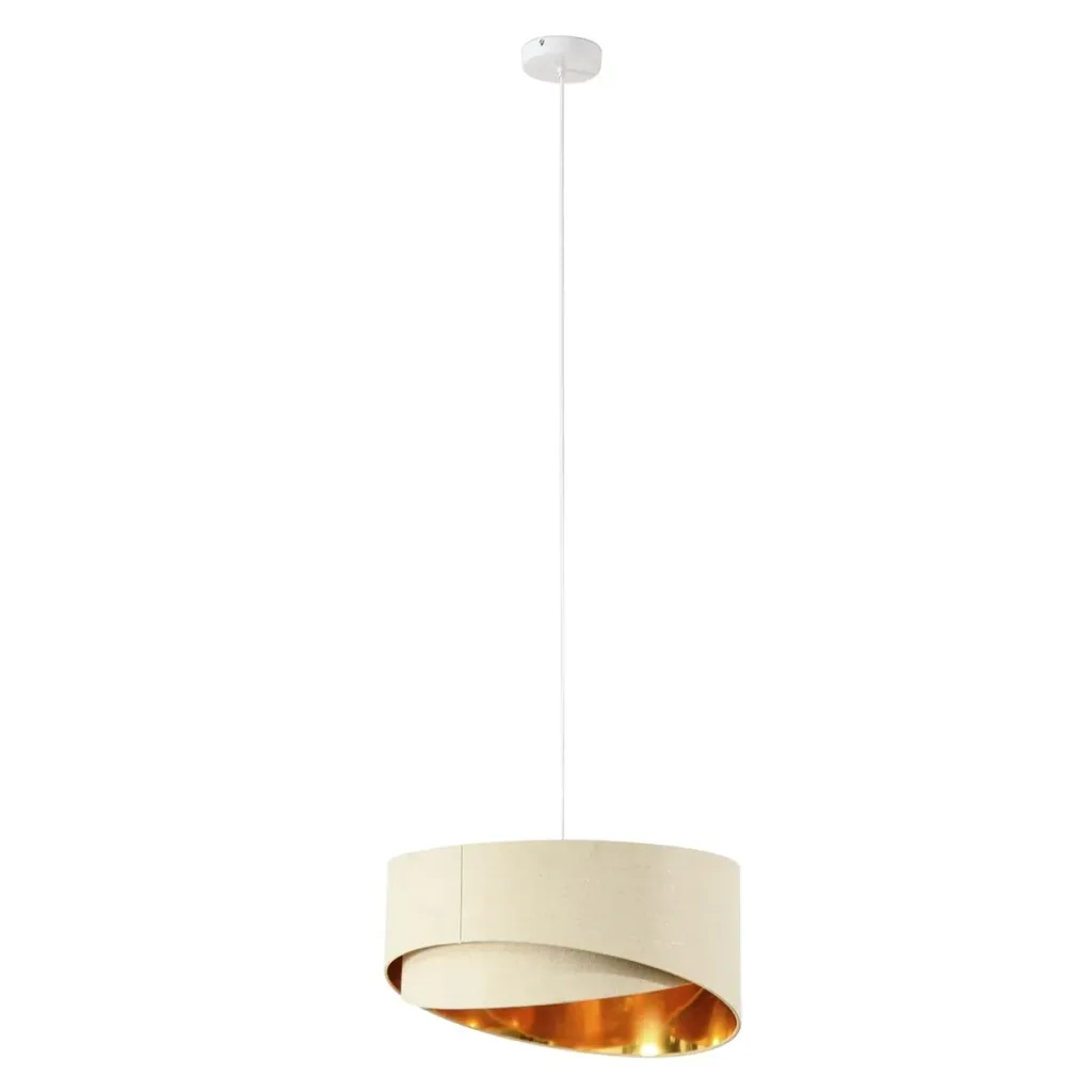 Deckenleuchte Kronleuchter Deckenlampe mit zwei abgeschrägte Lampenschirme für Büro, Wohnzimmer, Esszimmer, Stahl, Leine