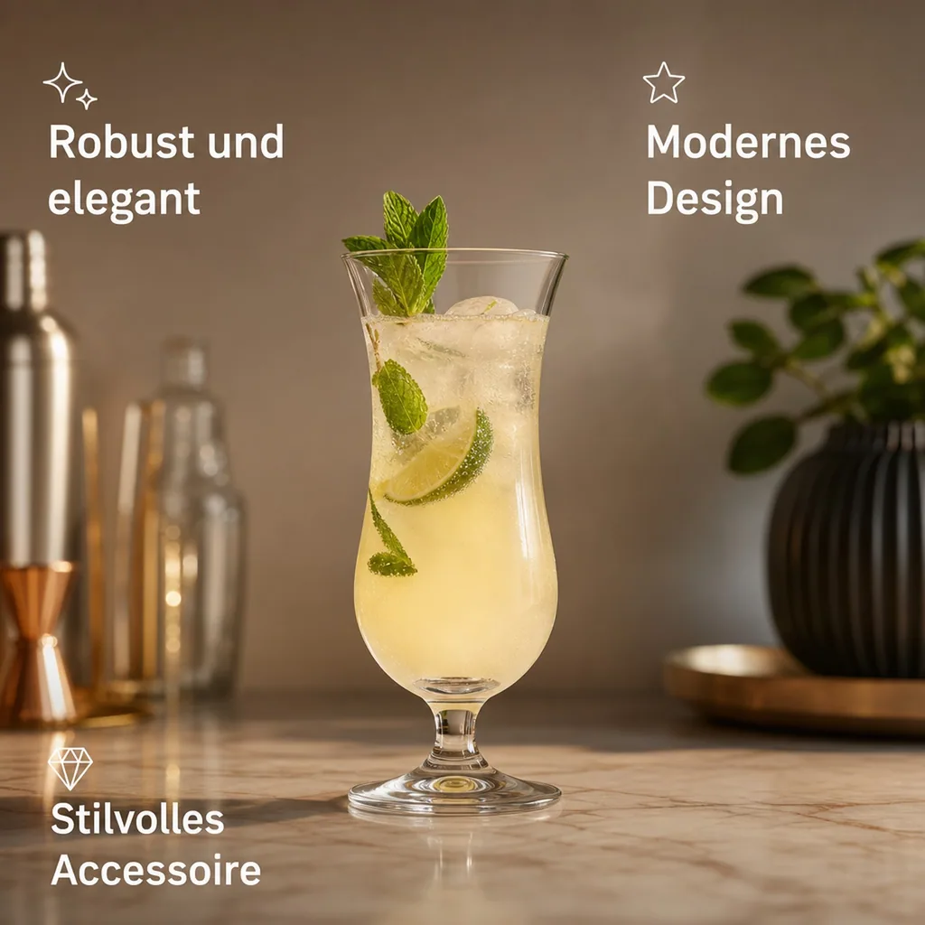Cocktailgläser, Trinkgläser - 6er-Set, Holiday, 250 ml - Robust & Elegant | Ideal für Partys & Events