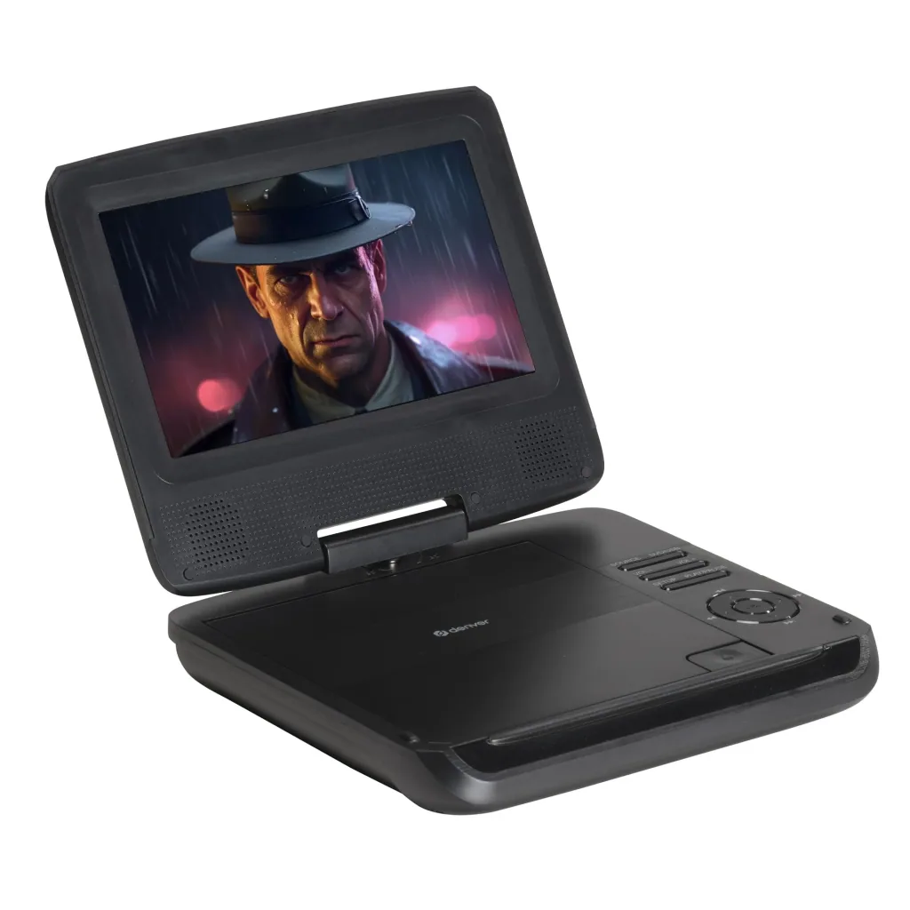 Tragbarer DVD Player mit 7 Zoll Display, Akku und AVI Wiedergabe