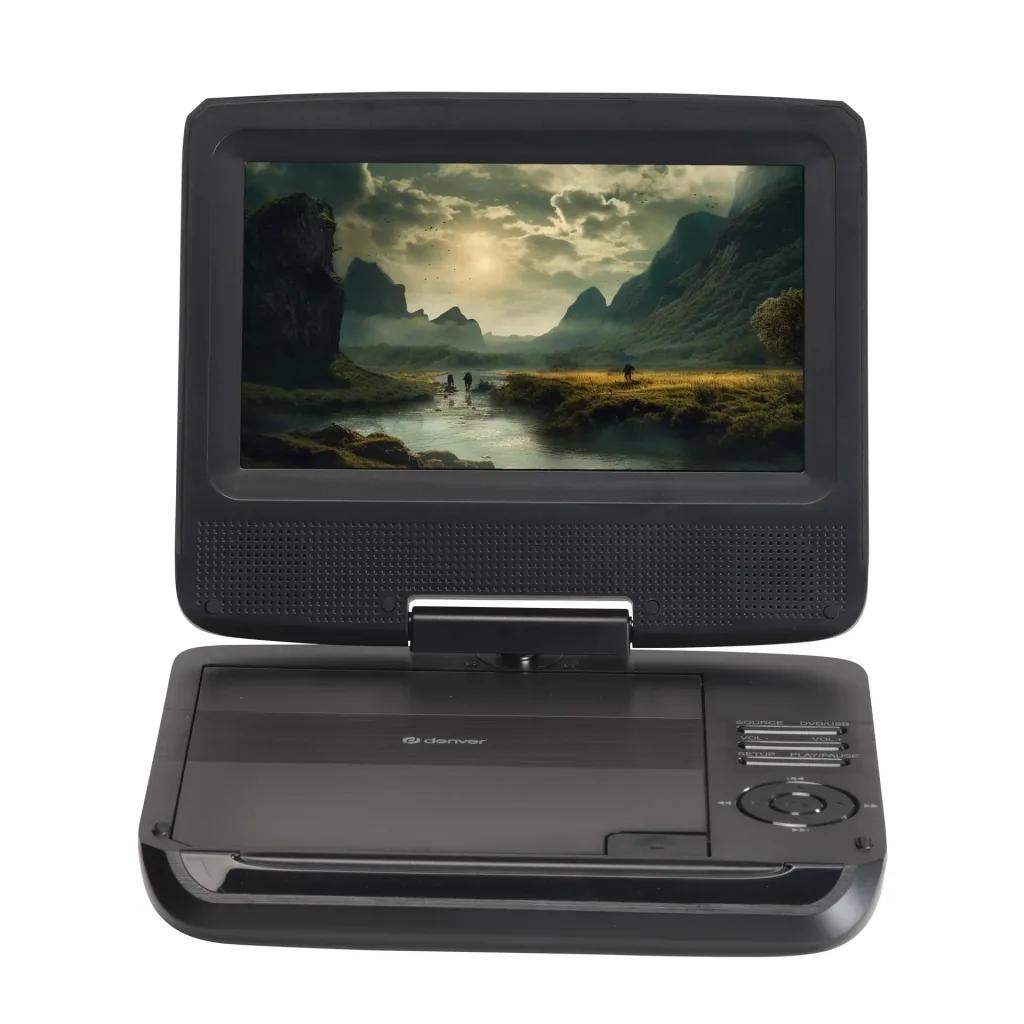 Tragbarer DVD Player mit 7 Zoll Display, Akku und AVI Wiedergabe
