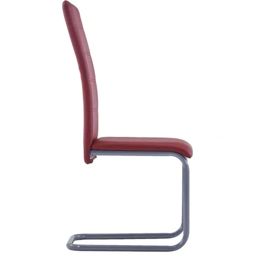 Esszimmerstühle 2-Sitzer Kunstleder rot