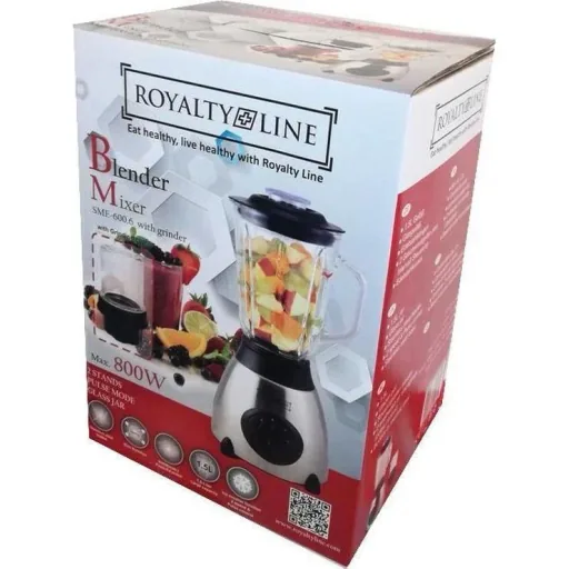 Luxus-Mixer aus Edelstahl mit Glaskanne von 1,6Liter - 500W /800W