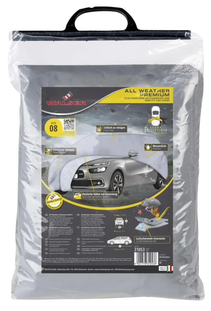 Autoabdeckplane all weather - Größe 8 - 415x172x170cm - PVC beschichtet