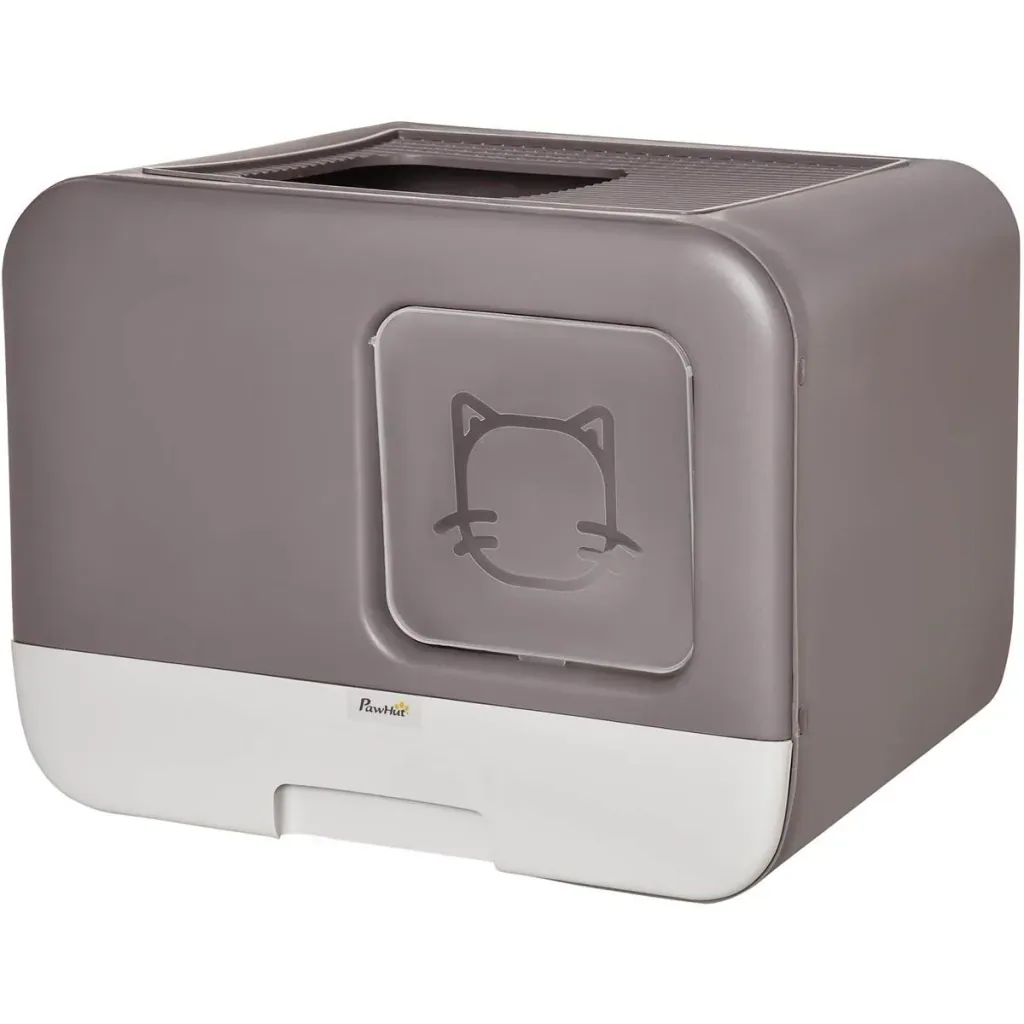 Katzentoilette mit zwei Eingängen und abnehmbarem Boden