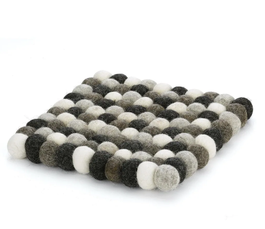 Filz Untersetzer LANA GRIGIO quadratisch 21 x 21 x 3 cm aus Filz