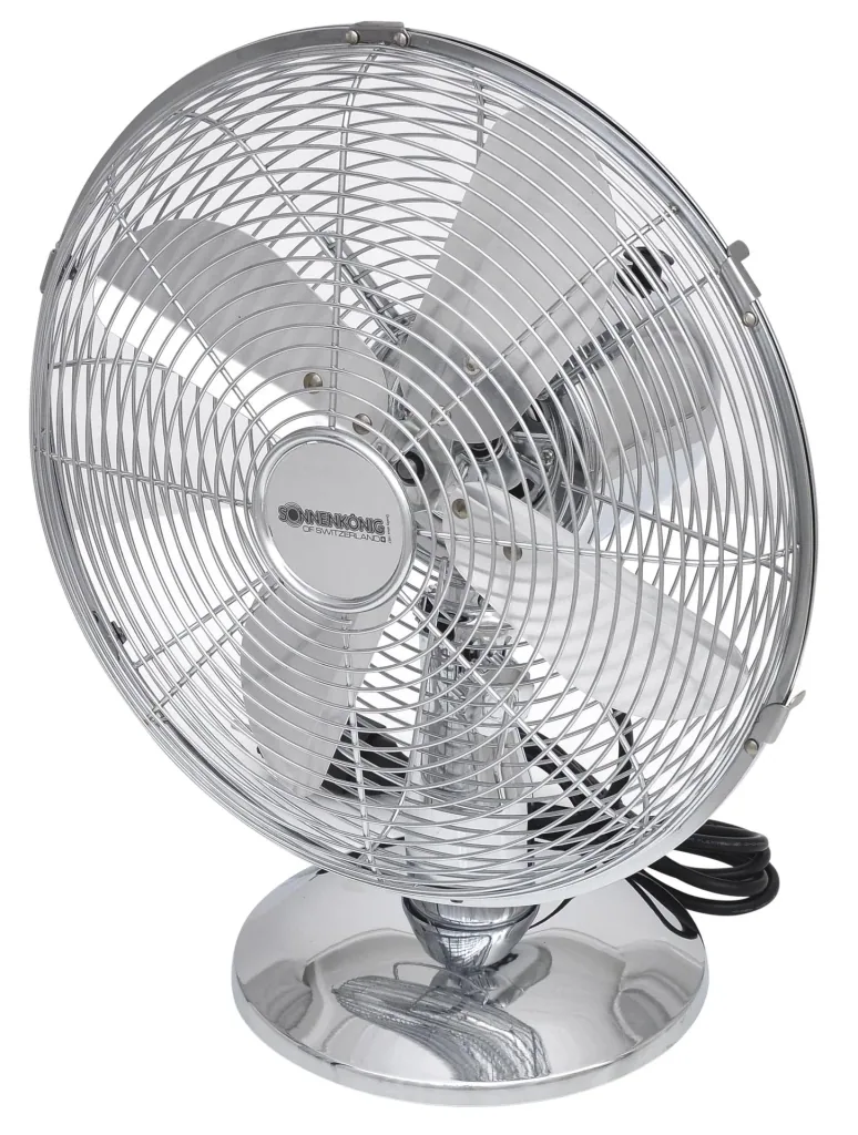 Tischventilator Chrom 12
