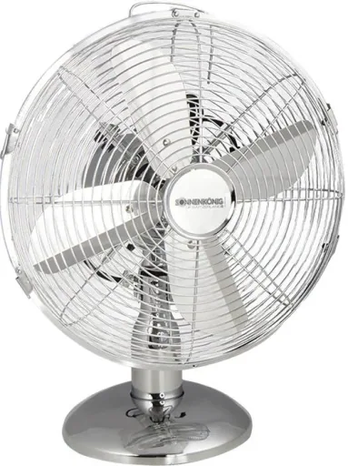 Tischventilator Chrom 12